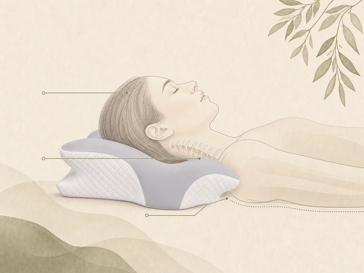 Fikaa Contour Support Pillow